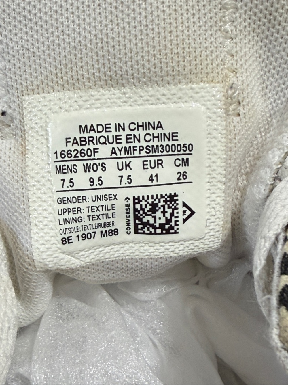 Converse Chuck Taylor Animal Print Low-Top Sneaker White Leopard 7.5 9.5 - Picture 9 of 12